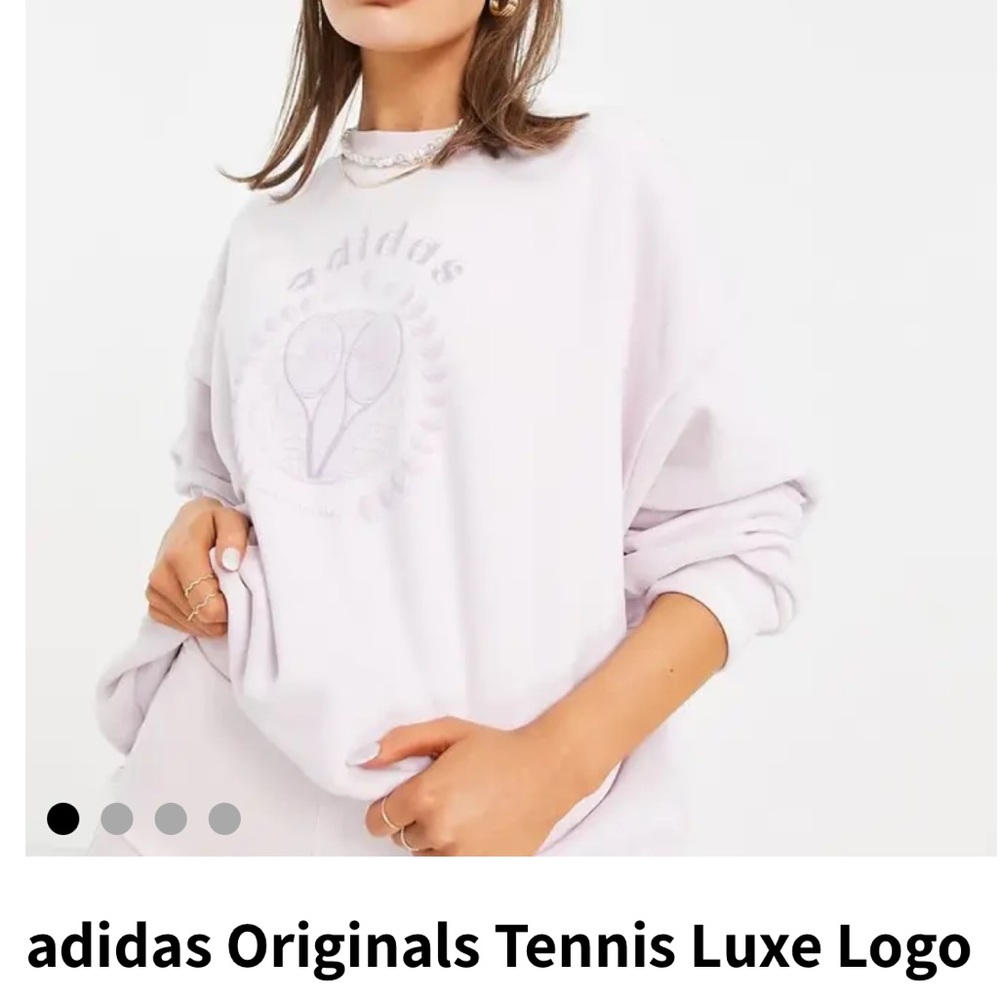 Adidas Originals pink/lavender tennis Sweatshirt